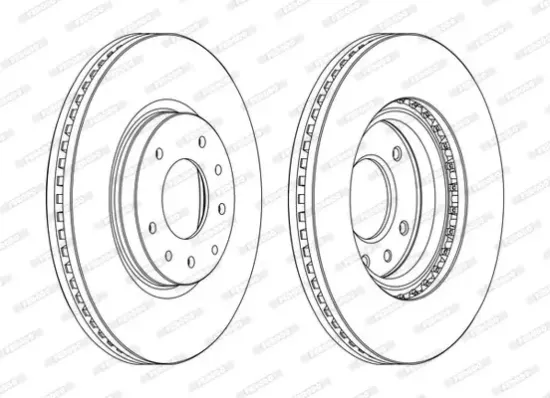 Bremsscheibe FERODO DDF1768C Bild Bremsscheibe FERODO DDF1768C