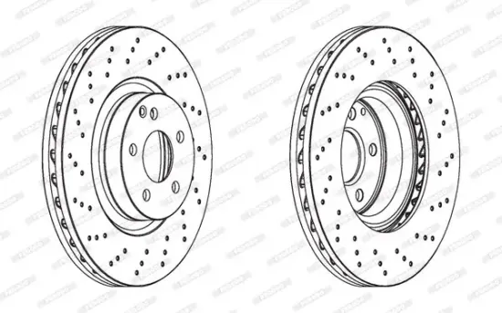 Bremsscheibe Vorderachse FERODO DDF1769C-1 Bild Bremsscheibe Vorderachse FERODO DDF1769C-1