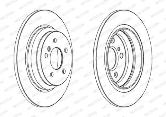 Bremsscheibe Hinterachse FERODO DDF1770C Bild Bremsscheibe Hinterachse FERODO DDF1770C