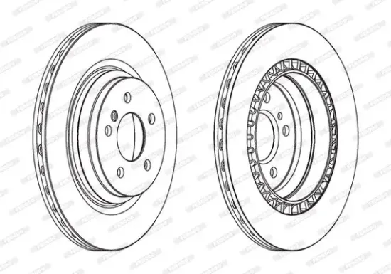 Bremsscheibe Hinterachse FERODO DDF1771C-1 Bild Bremsscheibe Hinterachse FERODO DDF1771C-1