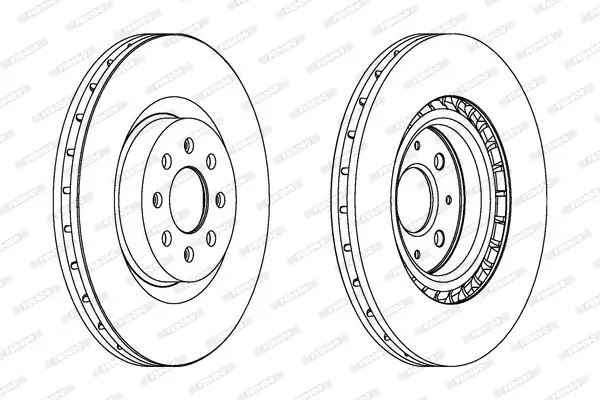 Bremsscheibe Vorderachse FERODO DDF1773C