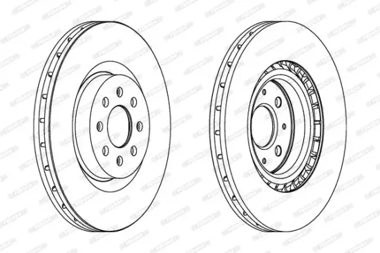 Bremsscheibe Vorderachse FERODO DDF1773C Bild Bremsscheibe Vorderachse FERODO DDF1773C
