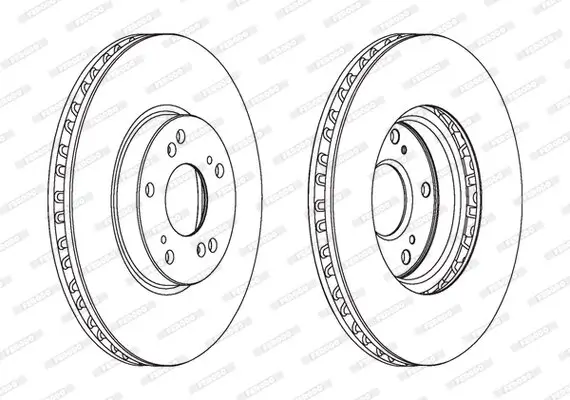 Bremsscheibe Vorderachse FERODO DDF1775C