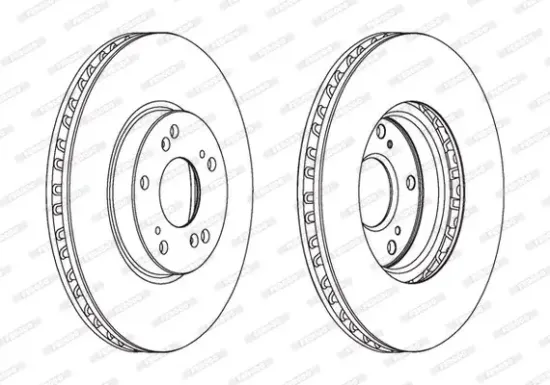 Bremsscheibe Vorderachse FERODO DDF1775C Bild Bremsscheibe Vorderachse FERODO DDF1775C
