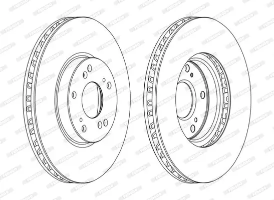 Bremsscheibe Vorderachse FERODO DDF1775C Bild Bremsscheibe Vorderachse FERODO DDF1775C