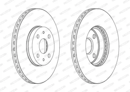 Bremsscheibe Vorderachse FERODO DDF1780C Bild Bremsscheibe Vorderachse FERODO DDF1780C