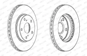 Bremsscheibe Vorderachse FERODO DDF1789C