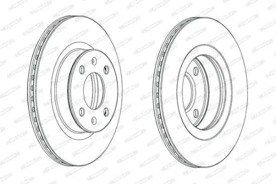 Bremsscheibe Vorderachse FERODO DDF1792C Bild Bremsscheibe Vorderachse FERODO DDF1792C