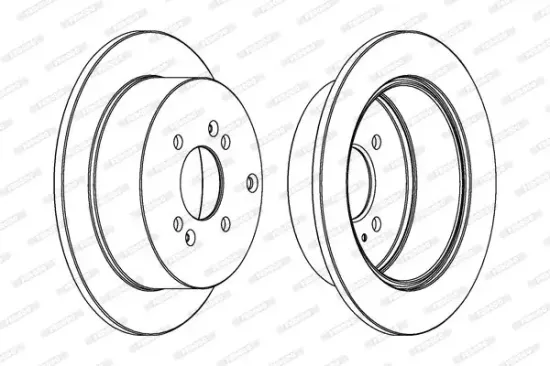 Bremsscheibe Hinterachse FERODO DDF1794C-1 Bild Bremsscheibe Hinterachse FERODO DDF1794C-1