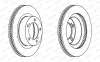 Bremsscheibe Vorderachse FERODO DDF1798C-1
