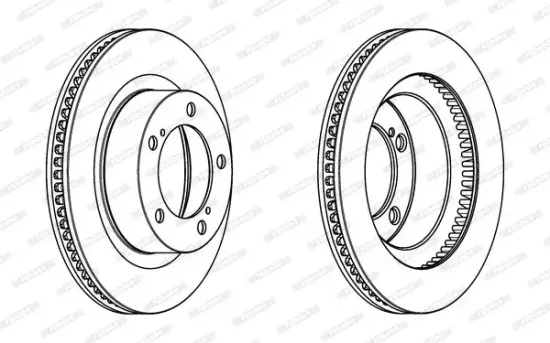Bremsscheibe Vorderachse FERODO DDF1798C-1 Bild Bremsscheibe Vorderachse FERODO DDF1798C-1