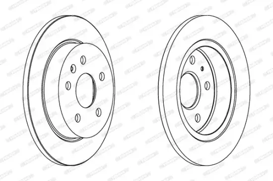Bremsscheibe Hinterachse FERODO DDF1804C Bild Bremsscheibe Hinterachse FERODO DDF1804C