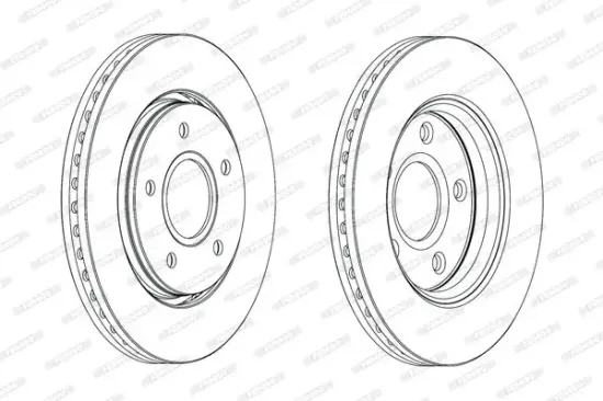 Bremsscheibe Vorderachse FERODO DDF1807C Bild Bremsscheibe Vorderachse FERODO DDF1807C