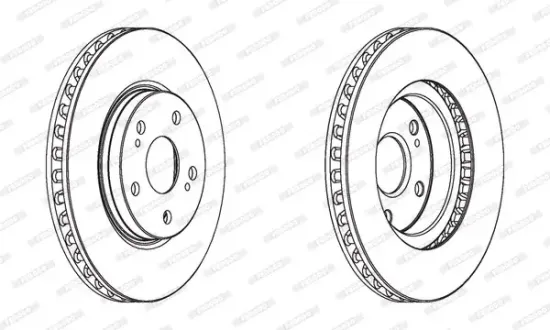 Bremsscheibe Vorderachse FERODO DDF1814C Bild Bremsscheibe Vorderachse FERODO DDF1814C