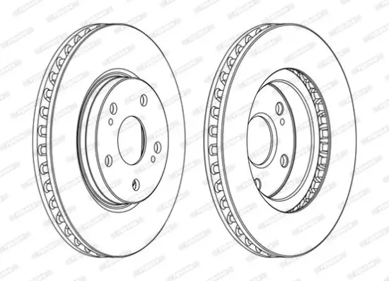 Bremsscheibe Vorderachse FERODO DDF1814C Bild Bremsscheibe Vorderachse FERODO DDF1814C