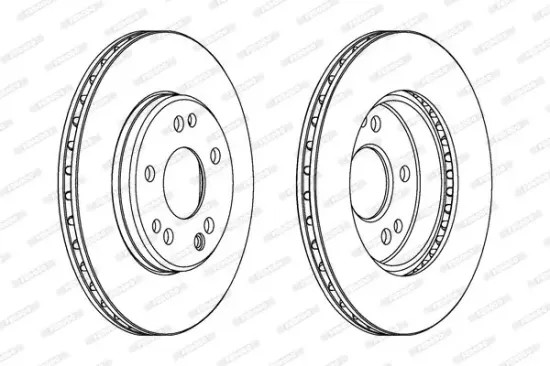Bremsscheibe Vorderachse FERODO DDF181 Bild Bremsscheibe Vorderachse FERODO DDF181