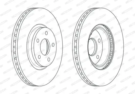 Bremsscheibe Vorderachse FERODO DDF1835C-1 Bild Bremsscheibe Vorderachse FERODO DDF1835C-1