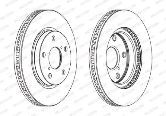 Bremsscheibe Vorderachse FERODO DDF1838 Bild Bremsscheibe Vorderachse FERODO DDF1838
