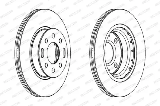 Bremsscheibe Vorderachse FERODO DDF1840C Bild Bremsscheibe Vorderachse FERODO DDF1840C