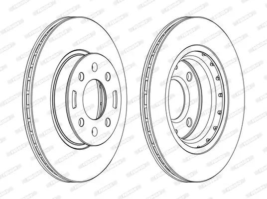 Bremsscheibe Vorderachse FERODO DDF1840C Bild Bremsscheibe Vorderachse FERODO DDF1840C
