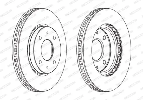 Bremsscheibe Vorderachse FERODO DDF1845 Bild Bremsscheibe Vorderachse FERODO DDF1845