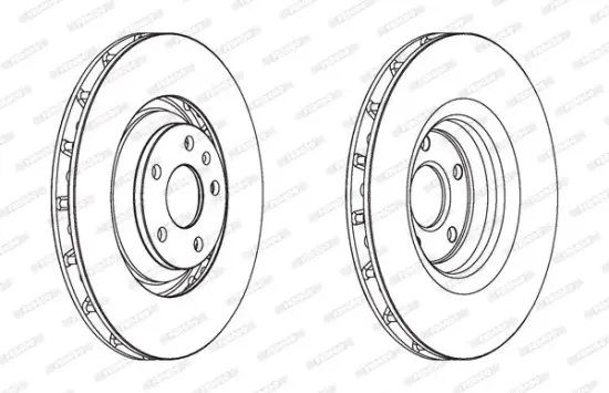 Bremsscheibe Vorderachse FERODO DDF1847C-1 Bild Bremsscheibe Vorderachse FERODO DDF1847C-1