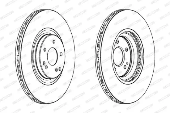 Bremsscheibe Vorderachse FERODO DDF1856C-1 Bild Bremsscheibe Vorderachse FERODO DDF1856C-1