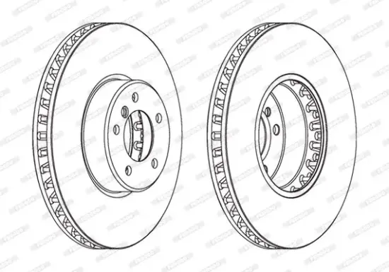 Bremsscheibe Vorderachse FERODO DDF1867C-1 Bild Bremsscheibe Vorderachse FERODO DDF1867C-1