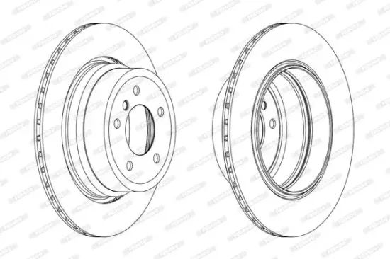 Bremsscheibe Hinterachse FERODO DDF1868C-1 Bild Bremsscheibe Hinterachse FERODO DDF1868C-1