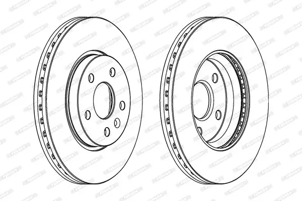 Bremsscheibe Vorderachse FERODO DDF1869C