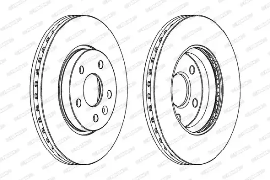 Bremsscheibe Vorderachse FERODO DDF1869C Bild Bremsscheibe Vorderachse FERODO DDF1869C