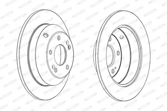 Bremsscheibe Hinterachse FERODO DDF1873C Bild Bremsscheibe Hinterachse FERODO DDF1873C