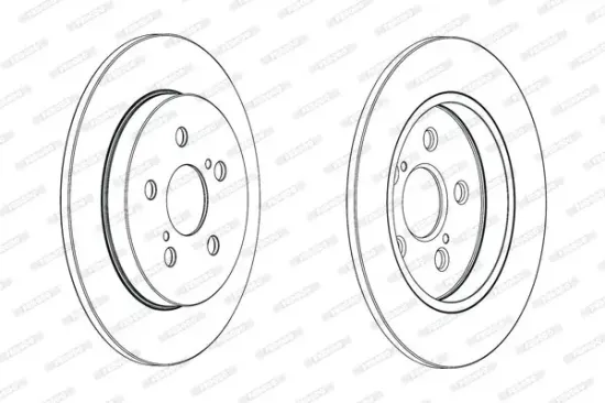 Bremsscheibe Hinterachse FERODO DDF1875C Bild Bremsscheibe Hinterachse FERODO DDF1875C