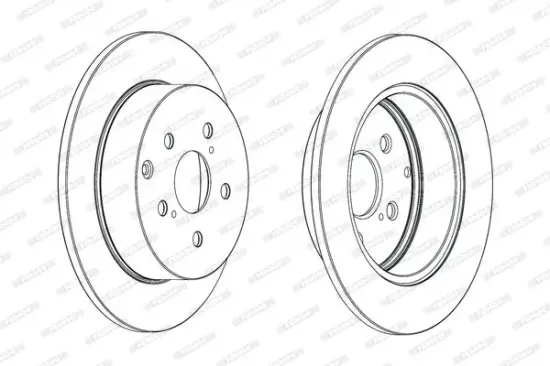 Bremsscheibe Hinterachse FERODO DDF1881C Bild Bremsscheibe Hinterachse FERODO DDF1881C