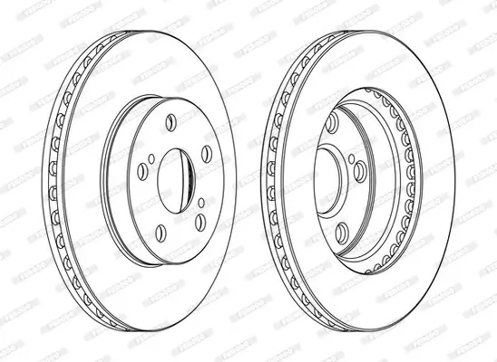 Bremsscheibe Vorderachse FERODO DDF1886C Bild Bremsscheibe Vorderachse FERODO DDF1886C