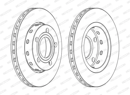 Bremsscheibe Hinterachse FERODO DDF1887C Bild Bremsscheibe Hinterachse FERODO DDF1887C