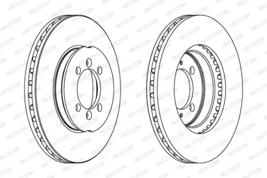 Bremsscheibe Vorderachse FERODO DDF189 Bild Bremsscheibe Vorderachse FERODO DDF189