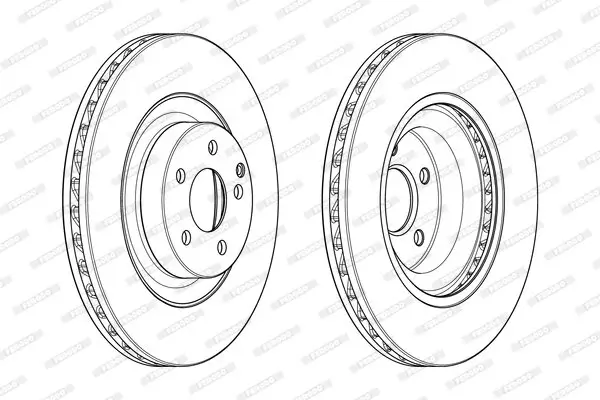 Bremsscheibe Vorderachse FERODO DDF1905C-1