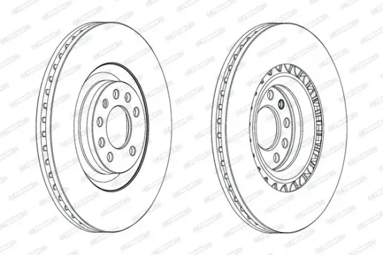 Bremsscheibe Vorderachse FERODO DDF1909C Bild Bremsscheibe Vorderachse FERODO DDF1909C