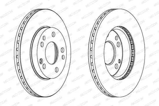 Bremsscheibe Vorderachse FERODO DDF191 Bild Bremsscheibe Vorderachse FERODO DDF191