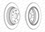 Bremsscheibe Hinterachse FERODO DDF1933