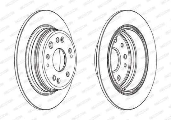Bremsscheibe Hinterachse FERODO DDF1933 Bild Bremsscheibe Hinterachse FERODO DDF1933