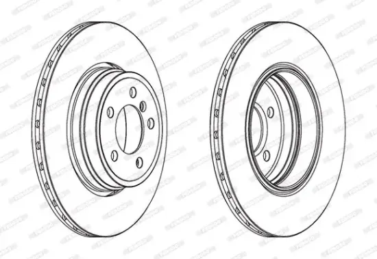 Bremsscheibe Hinterachse FERODO DDF1936C-1 Bild Bremsscheibe Hinterachse FERODO DDF1936C-1