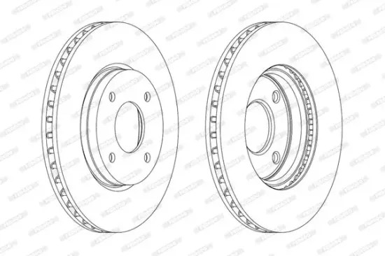 Bremsscheibe Vorderachse FERODO DDF1940 Bild Bremsscheibe Vorderachse FERODO DDF1940