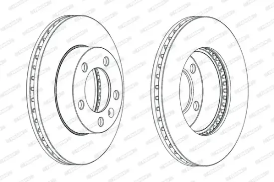 Bremsscheibe FERODO DDF1974C-1 Bild Bremsscheibe FERODO DDF1974C-1