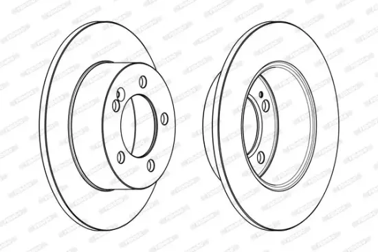Bremsscheibe Hinterachse FERODO DDF1976C Bild Bremsscheibe Hinterachse FERODO DDF1976C