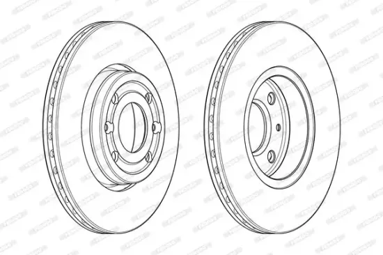Bremsscheibe Hinterachse FERODO DDF1977C Bild Bremsscheibe Hinterachse FERODO DDF1977C