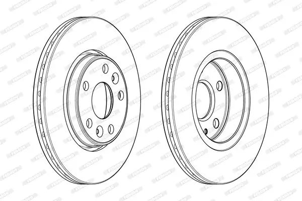 Bremsscheibe Vorderachse FERODO DDF1979C