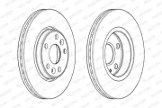 Bremsscheibe Vorderachse FERODO DDF1979C