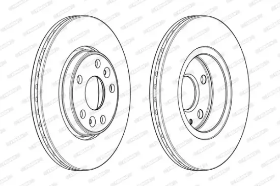 Bremsscheibe Vorderachse FERODO DDF1979C Bild Bremsscheibe Vorderachse FERODO DDF1979C